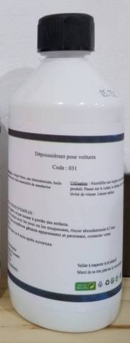Nettoyant pour tableau de bord, volant et levier de vitesse
