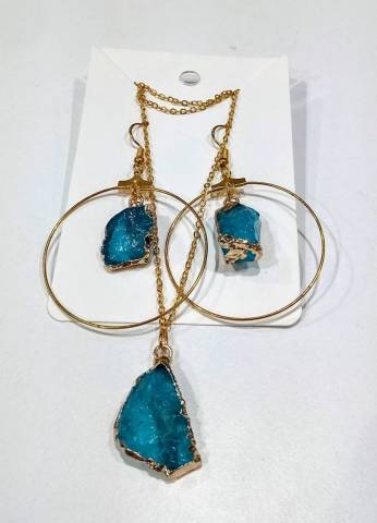 Parure bleu-or