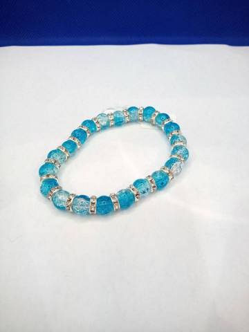 Bracelets en verre craquel
