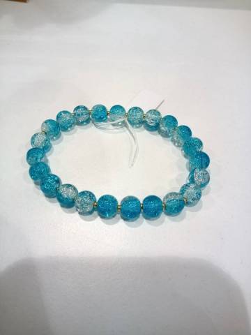 Bracelets en verre craquel