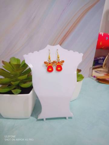 Tte de Rudolphe (rouge et jaune)