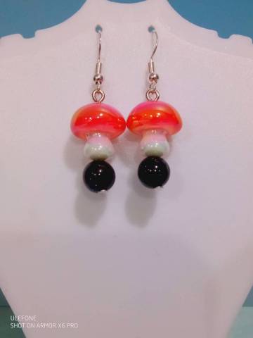 Perles de blue Goldstone naturelles, anneaux, clou, et tiges en acier inoxydable, perle miroitante synthtique 