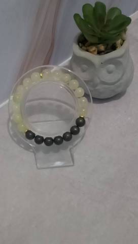 Perles de citrine naturelle, perles de pyrite naturelle, perles de jade de Chine naturel,s�parateurs en alliage m�talllique, fil �lastique