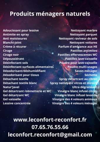 Liste des produits m�nagers